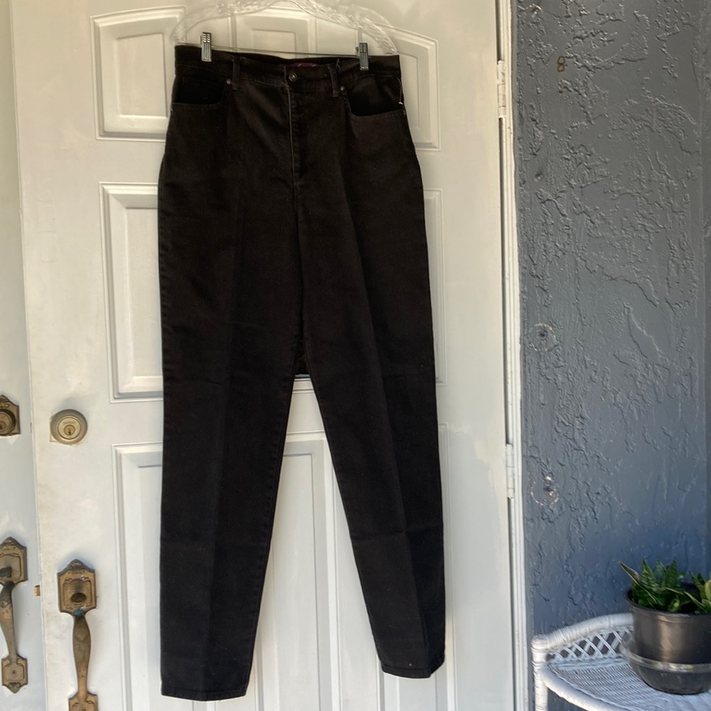 Vintage gloria Vanderbilt black jeans Size 12 long